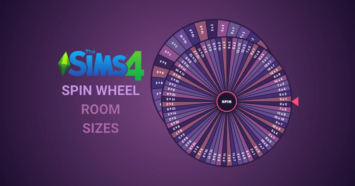The Sims 4 Spin Wheel - Room Sizes