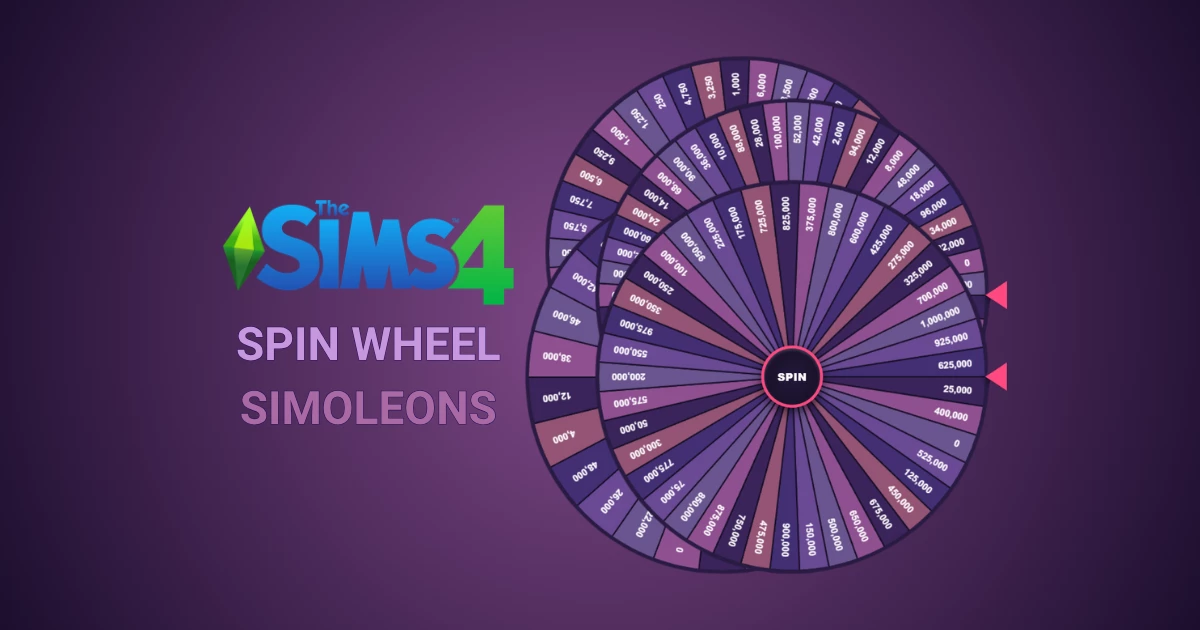 The Sims 4 Spin Wheel - Simoleons