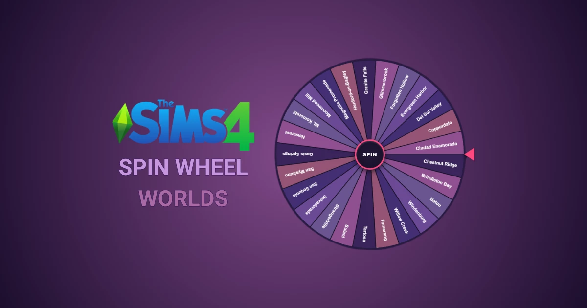 The Sims 4 Spin Wheel - Worlds