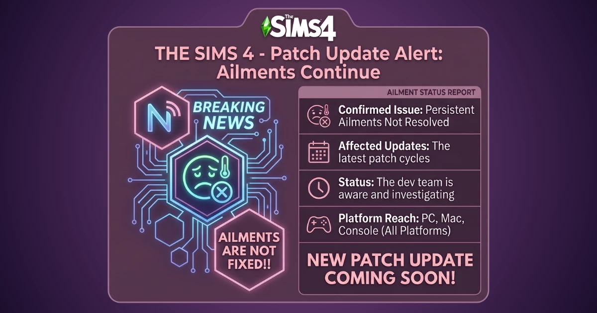 Thumbnail for The Sims 4 News: Backlash Over Ailments & the Latest Patch!